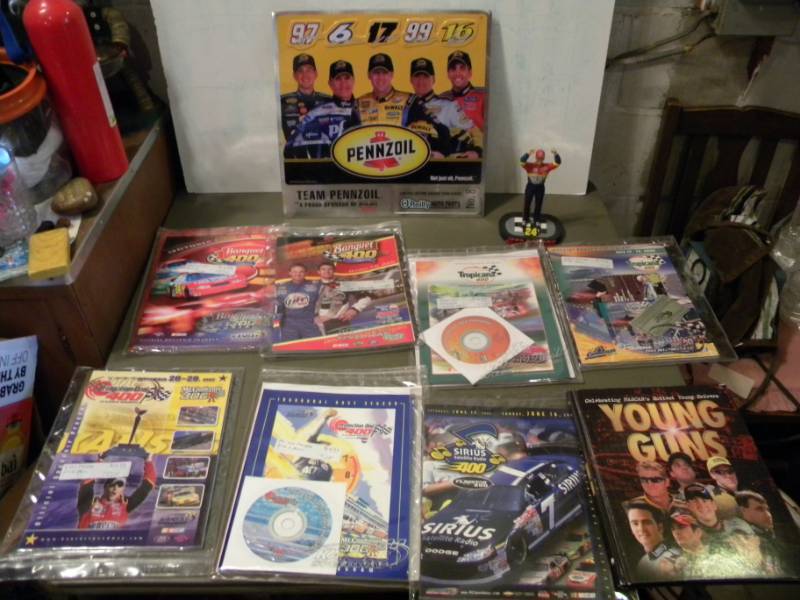NASCAR Race Programs, Book & Jeff Gordon Figure