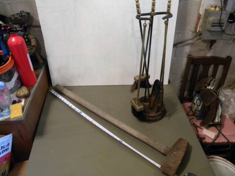 Splitting Maul & Fireplace Tools