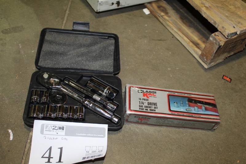 lot 41 image: Dynacraft 11-Piece Socket Set, ClassiKal Hand Tools 15-Piece 14in. Drive SAE Socket Set