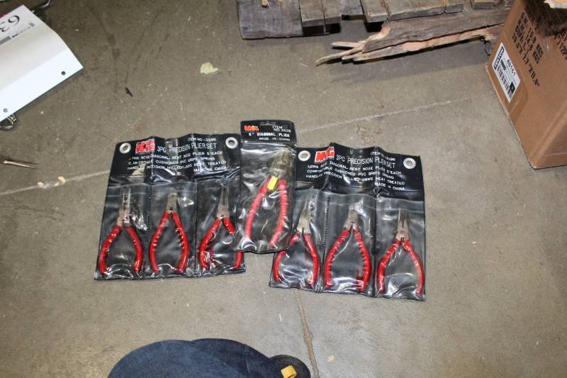 lot 64 image: Lot of (3) MIT Pliers - 3-Piece Precision, 6in. Diagonal, 3-Piece Precision