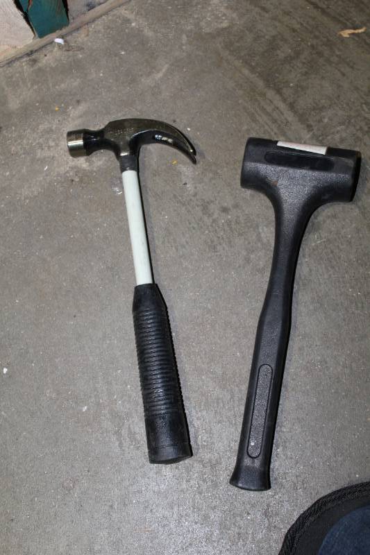 lot 94 image: MIT Dead Blow Uni-cast 1.5lb. Sledgehammer, Claw Hammer