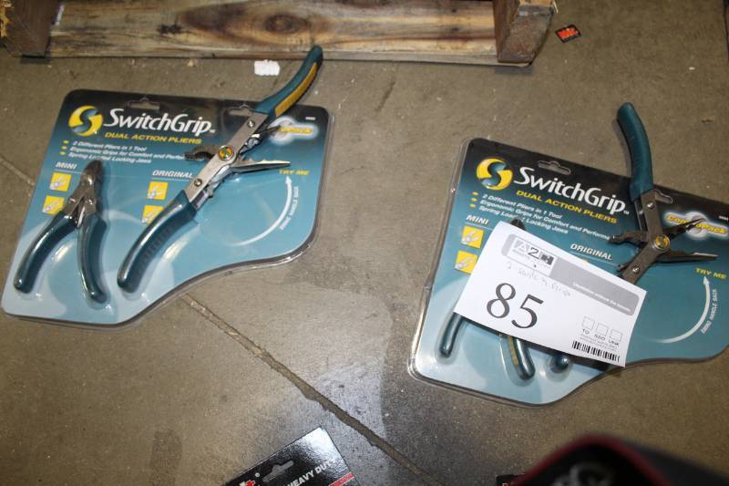 lot 85 image: Lot of (2) SwitchGrip 2-Piece Dual Action Pliers