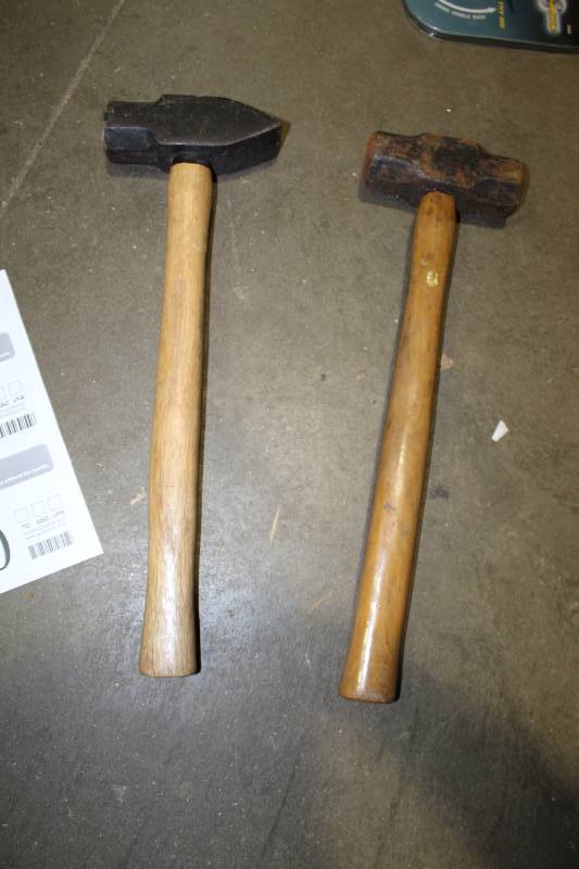 lot 99 image: Lot of (2) 3lb. Hammers