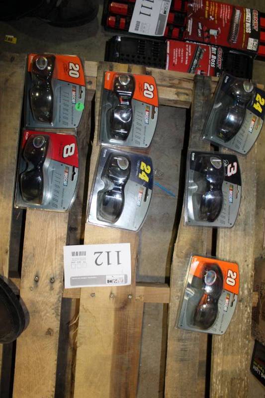 lot 112 image: Lot of (7) NASCAR Protective Eyewear