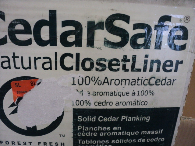 2 Cases, 15 sf per case of CedarSaf...