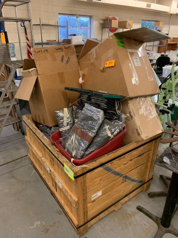 lot 301 image: ELECTRONIC SIGN BOARD PANELS & FIBERGLASS CAP