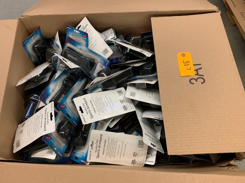 lot 307 image: BOX OF NEW SPORT MP3 ARMBANDS