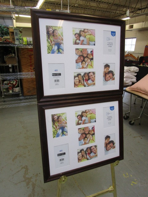 lot 359 image: 2 COLLAGE PICTURE FRAMES W MATTING