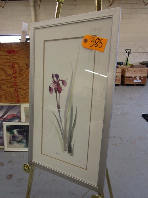 lot 385 image: LOT OF ABSTRACT FLOWER PRINTS