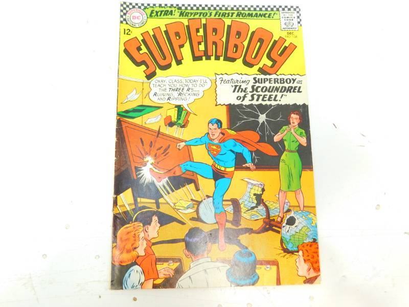 lot 49 image: Superboy #134 Vintage Comic Book 1966