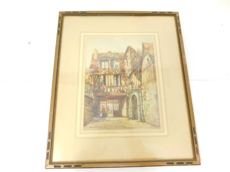lot 102 image: George H. Downing Cloitre Maclou framed print