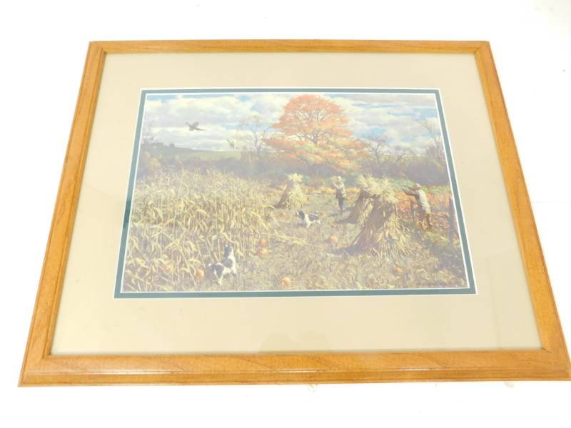 lot 99 image: A. Lassell Ripley Pheasant Hunting Print