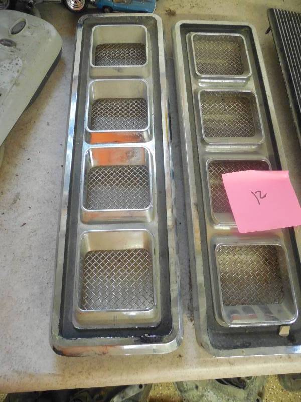 lot 12 image: 1968 CAMARO SS HOOD GRATES - PAIR OF 2