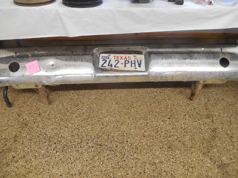 lot 27 image: 1966 GTO REAR BUMPER WITH BRACKETS