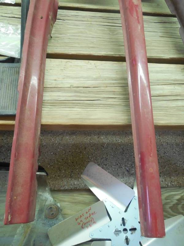 lot 60 image: 1966 GTO HEADER PANEL - RED