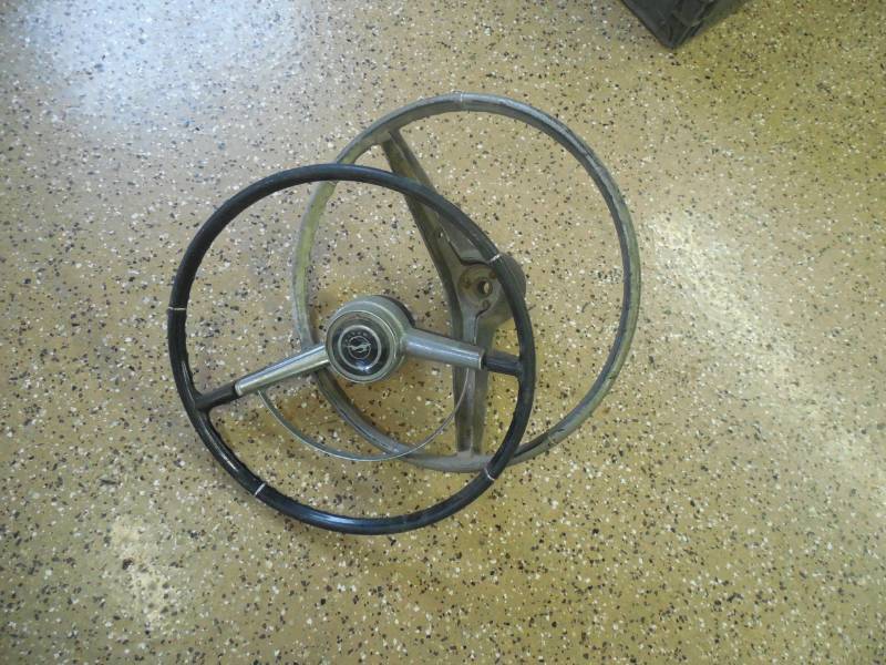 lot 75 image: 1963-64 CHEVY STEERING WHEEL LOT OF 2