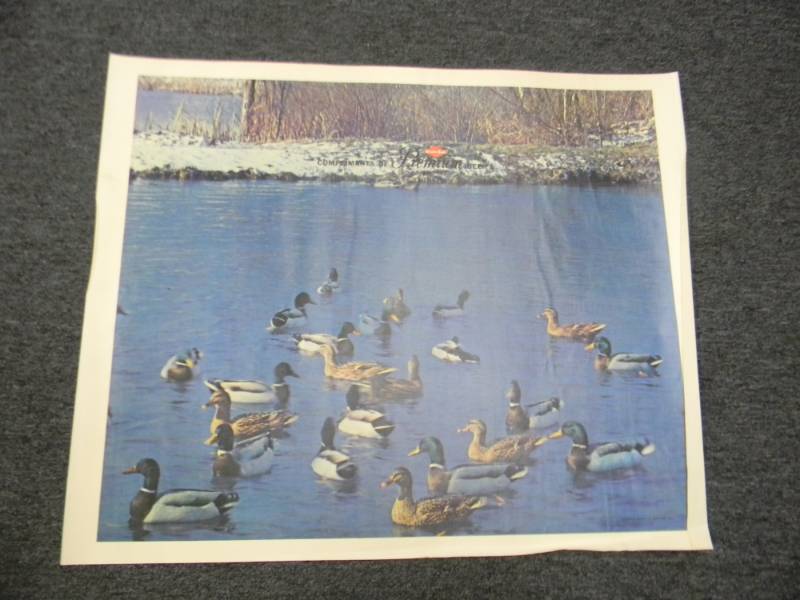 lot 11 image: RARE - VINTAGE GRAIN BELT BEER MPLS. BREWING CO. ADVERTISING PRINT - RARE - APPROX 33 BY 27 ON CANVAS TYPE PAPER - SEE PICTURES