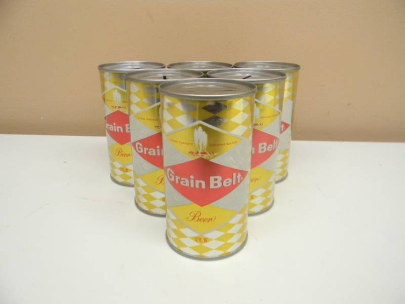 lot 33 image: 6 NOS - VINTAGE GRAIN BELT BEER COIN BANKS - SEE PICTURES