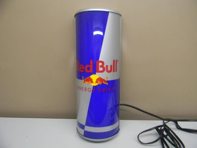 lot 42 image: RED BULL LIGHT HANGING - WORKS - APPROX 20 BY 8 - SEE PICTURES