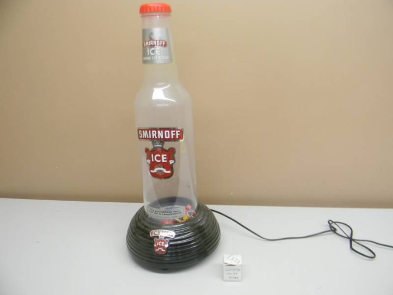 lot 43 image: VINTAGE SMIRNOFF ICE VODKA LIGHT - APPROX 24 HIGH - WATER LIGHT UNTESTED - SEE PICTURES