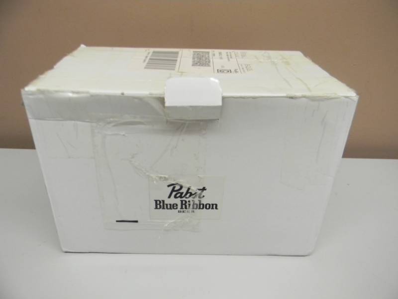 lot 54 image: NEW IN BOX PABST BLUE RIBBON TOASTER - AWESOME MAN CAVE PIECE - SEE PICTURES