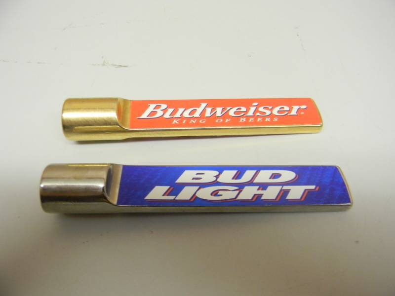 lot 58 image: 2 VINTAGE BUDWEISER TAP HANDLES - SEE PICTURES