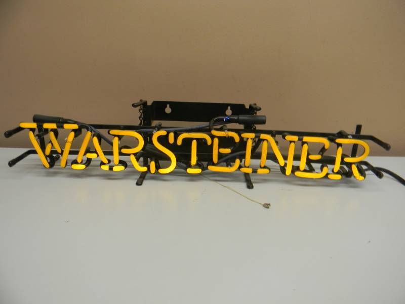 warsteiner neon beer sign