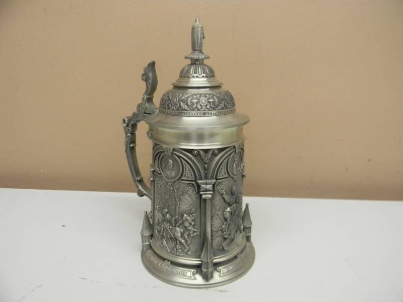lot 98 image: Albrecht Durer Pewter Stein ZINN-GALERIE - AWESOME STEIN - SELLING FOR OVER $200.00 - SEE PICTURES