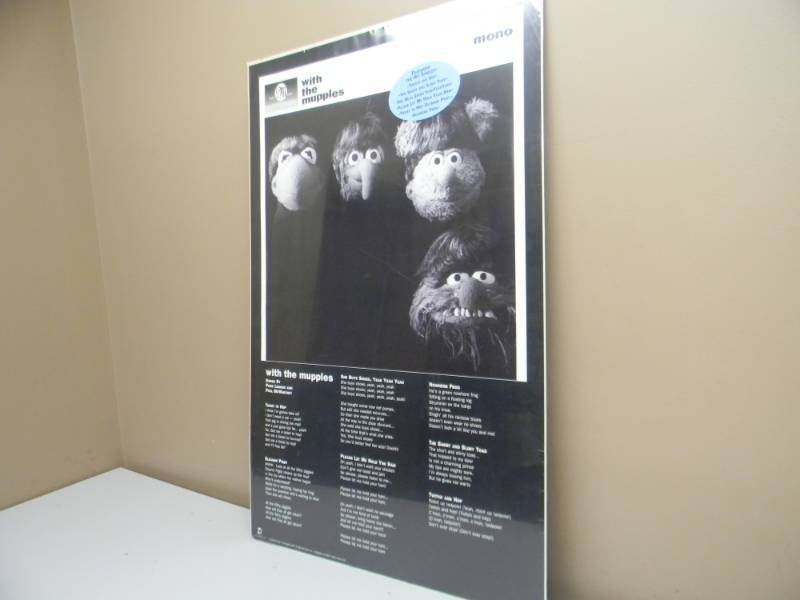 lot 120 image: VINTAGE with the mupples AD CAMPAIGN POSTER - VERY GOOD CONDITION - APPROX 22 BY 34 - SEE PICTURES