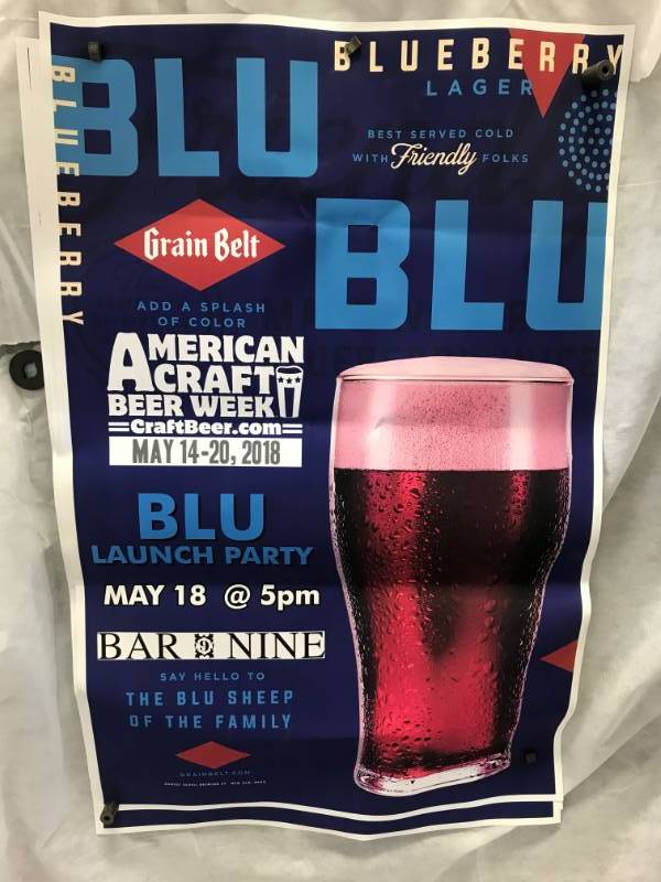 Lot of 3 Grain Belt Beer Blue Posters 2 x 3