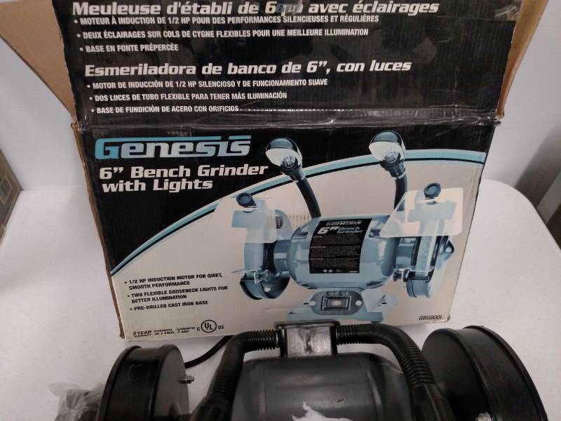 lot 18 image: Genesis 6 Bench Grinder...