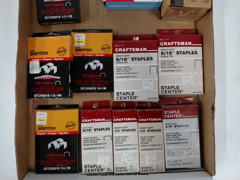 lot 158 image: Asstd Staples...