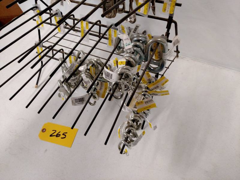 lot 265 image: Asstd Chainlinks, Hooks, & Rack...