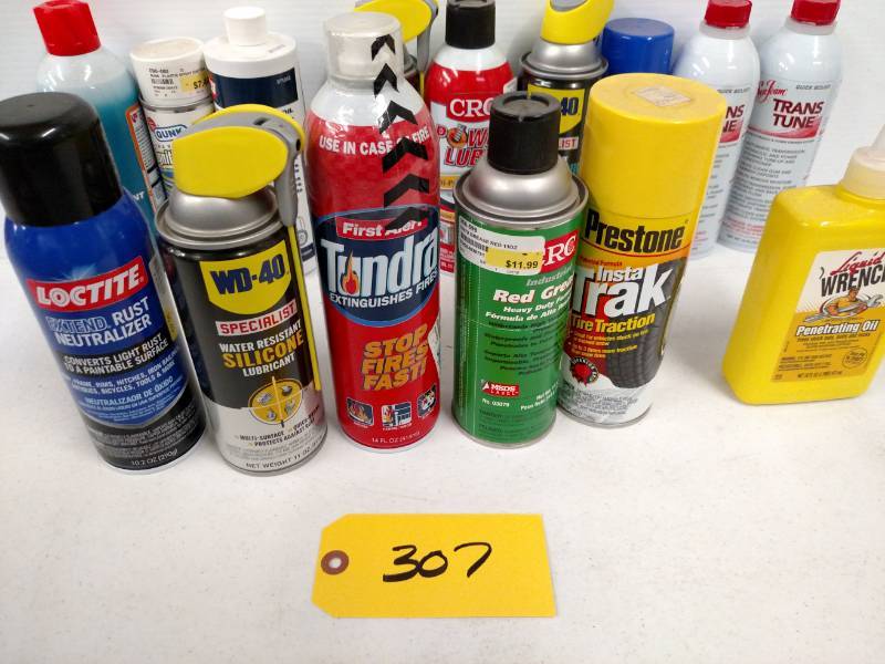 lot 307 image: Asstd Lubes...