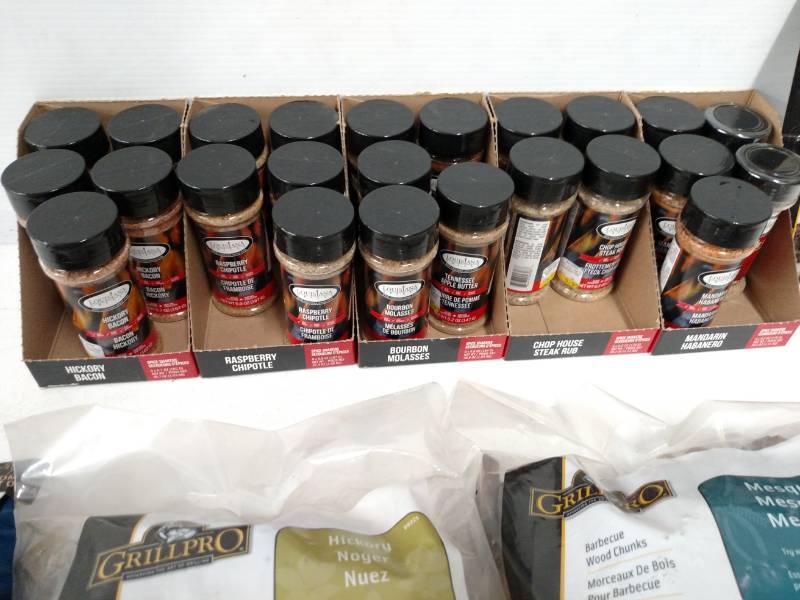 lot 368 image: Wood Chips, Charcoal, & Seasonings...
