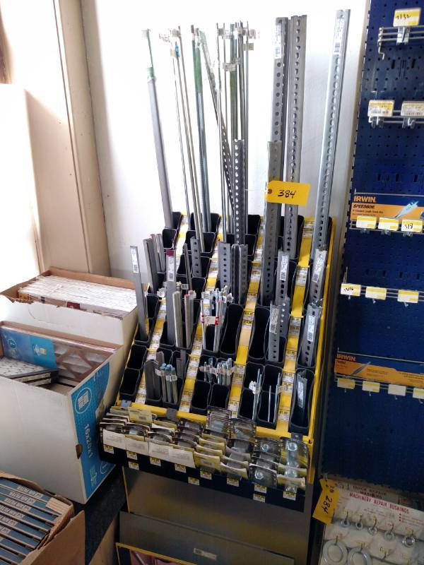 lot 384 image: Hillman Steel Stock Rack with Conte...