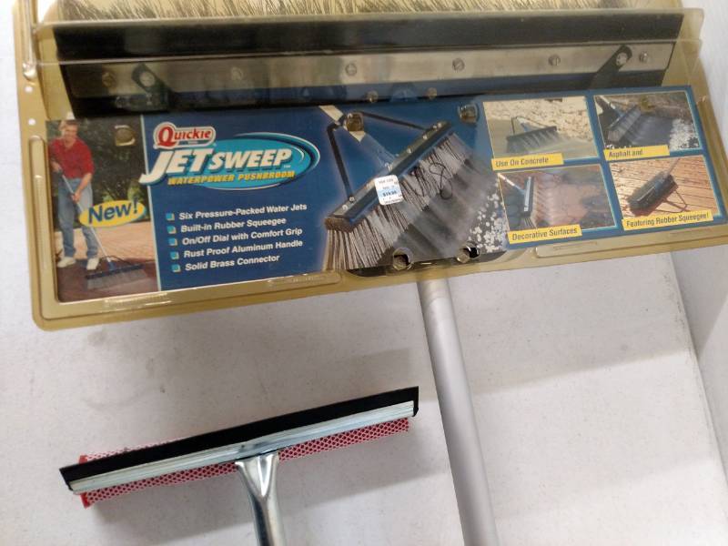 lot 398 image: Jet Sweep Water Broom & Squeegee...