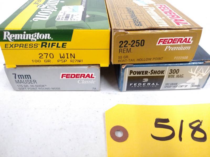 lot 518 image: Asstd Rifle Ammo...
