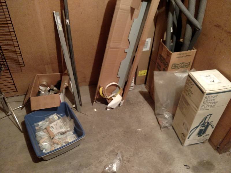 lot 528 image: Dowels, Shelf, & Misc. In Room...