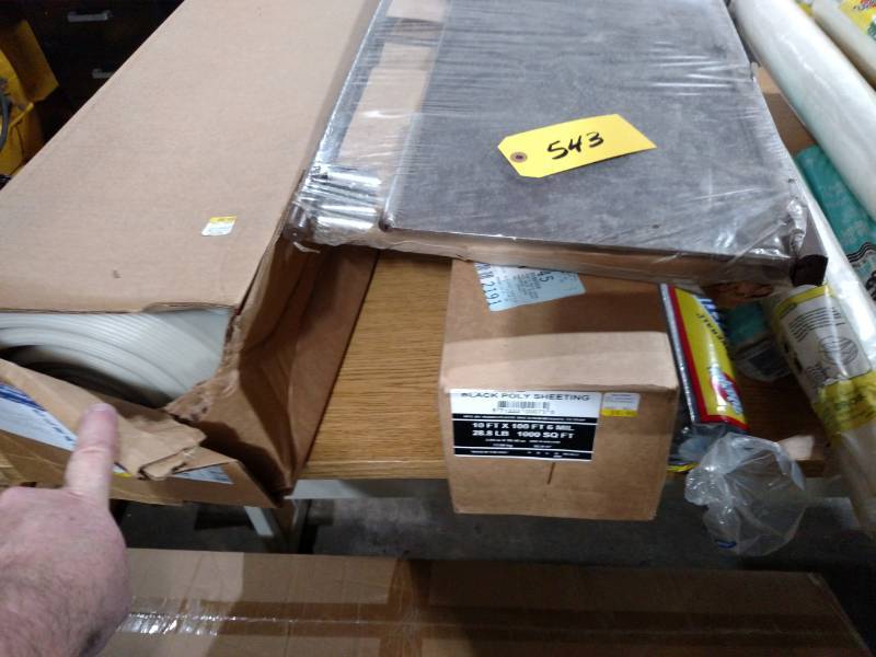 lot 543 image: Asstd Poly Sheeting...