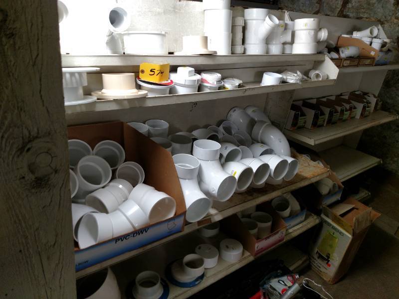 lot 574 image: (2) Sections Shelving with Asstd P...