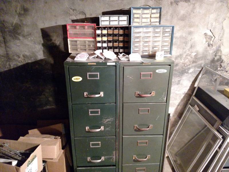 lot 595 image: (2) File Cabinets with Briggs & Str...