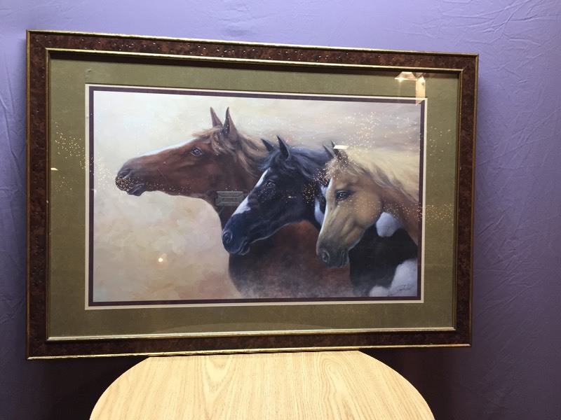 lot 107 image: Large Horse Framed Print