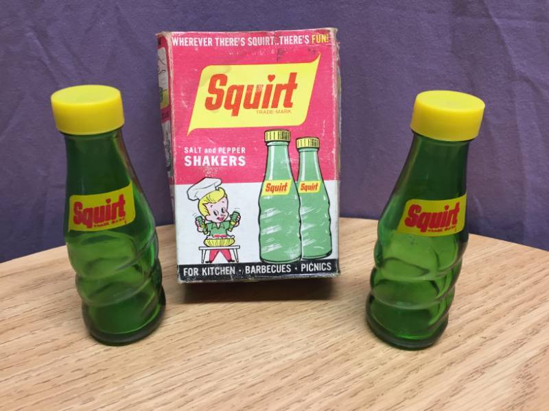 lot 124 image: Squirt Salt & Pepper Shakers w Box