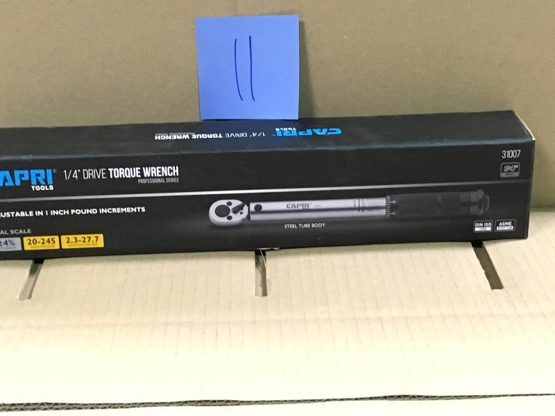 lot 11 image: Capri Tools 31000 10-80 Foot Pound Torque Wrench, 38-Inch Drive  in good condition