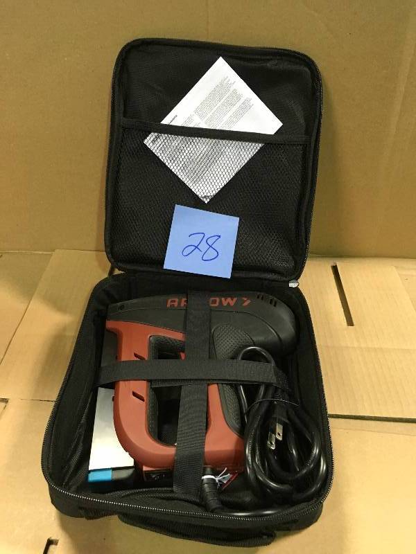 lot 28 image: ARROW 6 in. Electric Stapler and Brad Nailer  in good condition