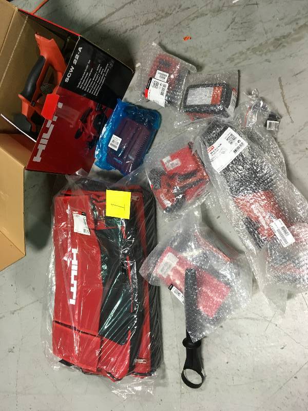 lot 1 image: HILTI SR 6-A22 36-Volt B365.2 Lithium-Ion 12 in. SDS Plus Cordless Rotary Hammer TE 6-A36 Industrial with DRS Kit not used