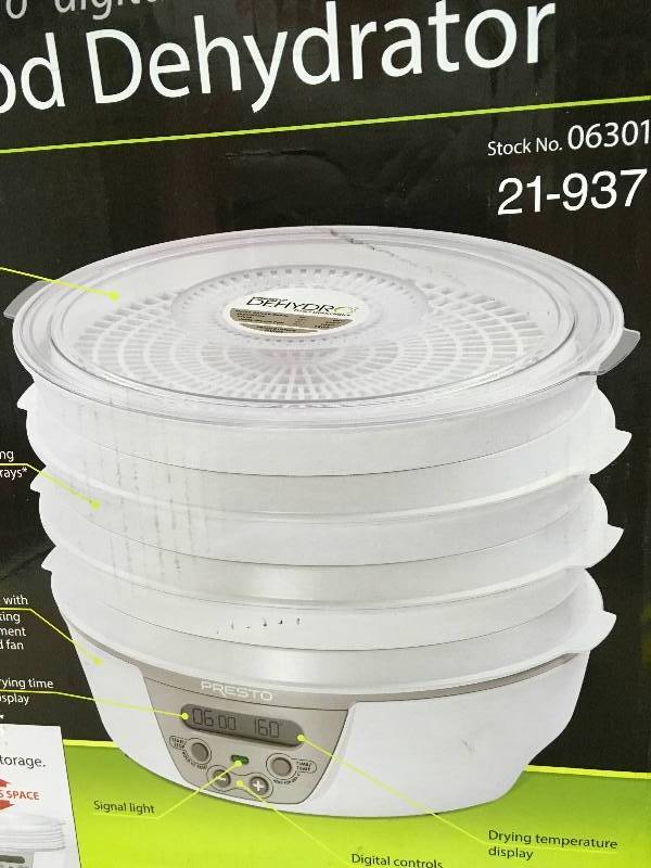 lot 16 image: Presto Dehydro Digital Electric Food Dehydrator NO USED