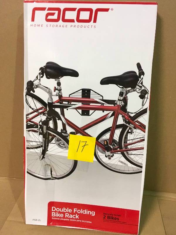 lot 17 image: RACOR Double Folding Bike Rack USED Air Gun NAILER  in good condition