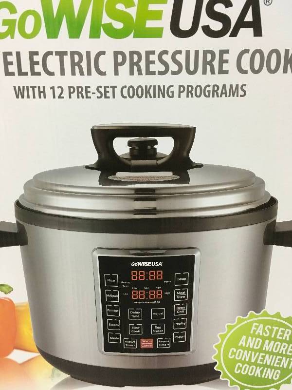 lot 23 image: 14-Quart 12-in-1 Electric Programmable Pressure Cooker Stainless Steel NOT USED